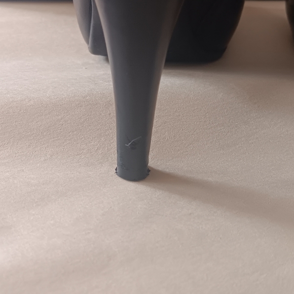 Worthington Black Leather Platform Ankle Booties Womens Size 9 - Picture 7 of 10